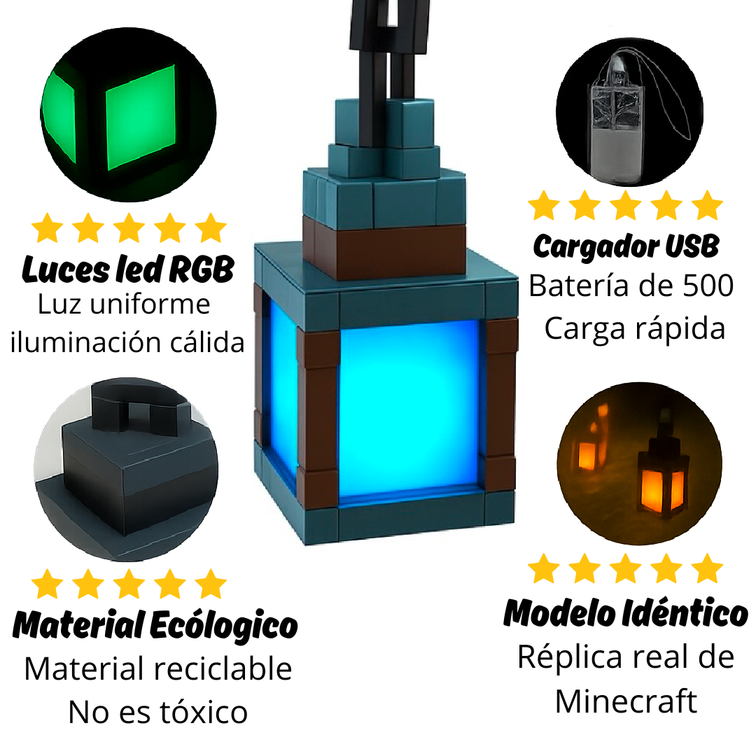 LINTERNA PIXEL LED DE COLORES